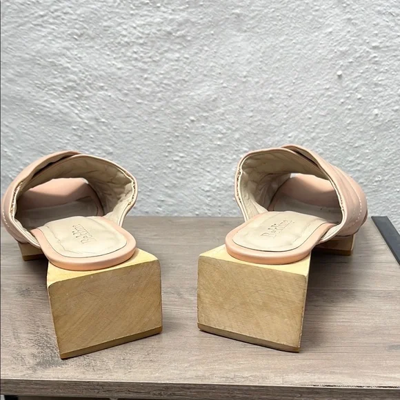 Beklina Pink Mules with Crisscross Straps - Picture 4 of 10